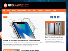 Tablet Screenshot of geeknaut.com